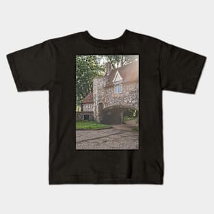 Pulls Ferry in Norwich bathed in sunlight Kids T-Shirt